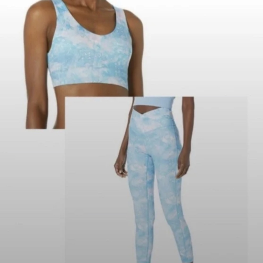 Juicy Couture Aurora Print High Waisted Crossover Leggings XL - Picture 6 of 6